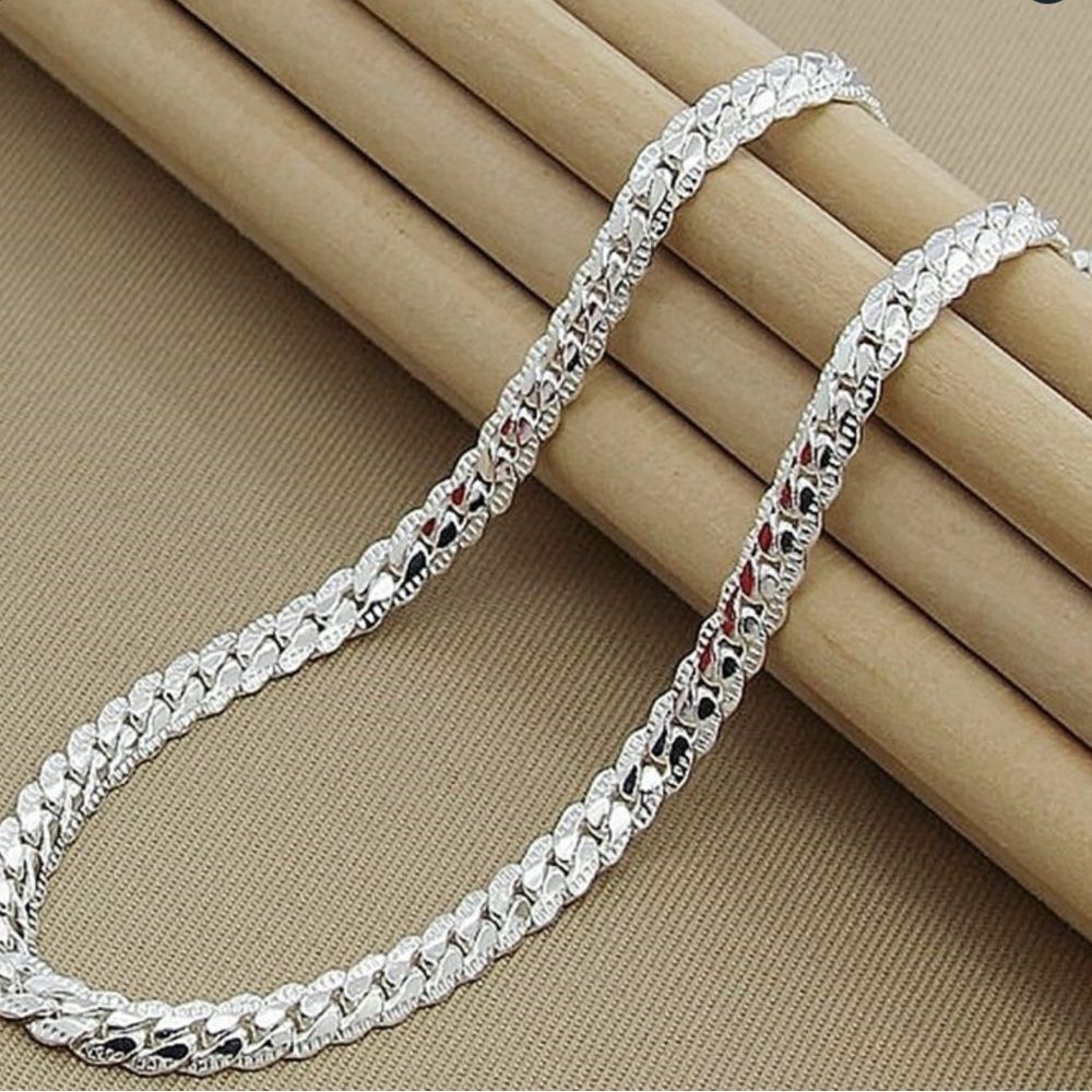 🔷 New 925 Sterling silver sparkling 20 inch chain 🔷